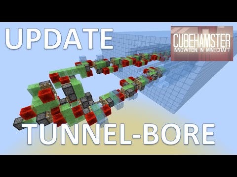 Update: Automatic Tunnel Bore Machine in Minecraft - Infinite Tunnels!!! [WIP]