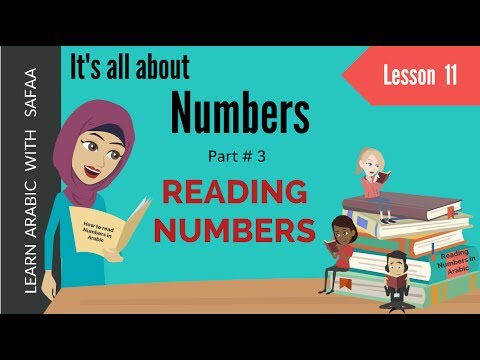 Learn Numbers in Arabic-Reading Numbers - Lesson-11 |  Part 3 | Learn Arabic with Safaa