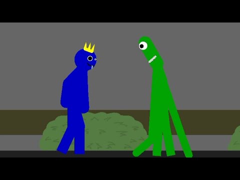 Blue vs Green (Roblox Rainbow Friends Battle)