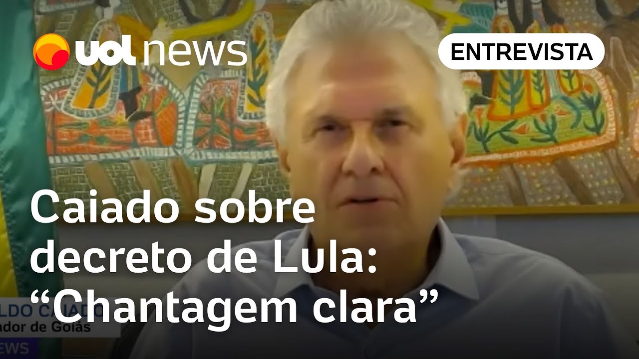 Caiado critica decreto de Lula sobre uso da força policial e fala em 'subordinar' governadores