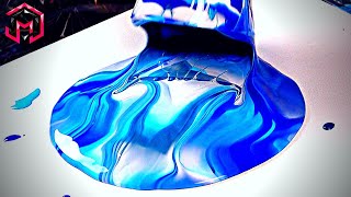 FROZEN Glacier Art Acrylic Pouring for Inspiration and Therapy