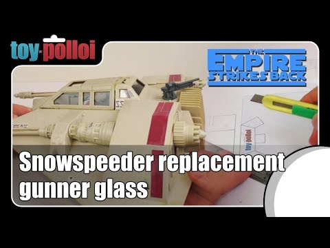 Vintage Star Wars Snowspeeder Gunner glass replacement - Toy Polloi