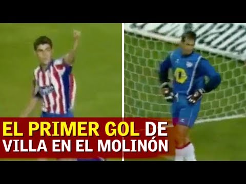 El primer gol de Villa en El Molinón fue a... ¡Lopetegui! | Diario AS
