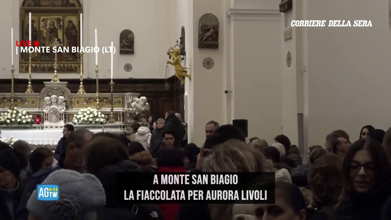 A Monte San Biagio, la fiaccolata per Aurora Livoli
