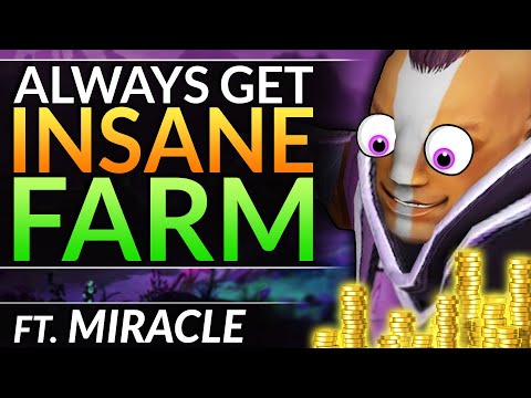 How to be THE FASTEST FARMING CARRY - Miracle's BROKEN Farming Patterns on Anti Mage - Dota 2 Guide