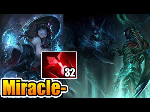 Miracle- [Storm Spirit] 32 Blood Stone Charges & Terror Blade Rape to Abandon Dota2 7.02