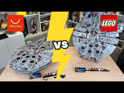 Kann LEGO noch mithalten?! UCS Millennium Falcon 75192 vs. AliExpress Plagiat für 130€ im Vergleich