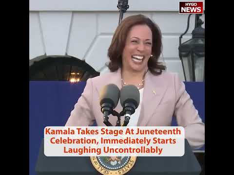 KAMALA: When I am president I will bring down cost; Cacklin Kamala's husband: I love that laugh!
