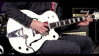 Video thumbnail for Gretsch G7593T-BD Billy Duffy White Falcon  •  SN: JT16093276 by Wildwood Guitars