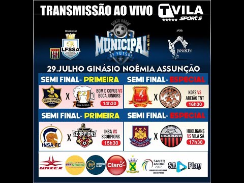 🔴 SEMI FINAL MUNICIPAL DE FUTSAL - BOM D COPUS x BOCA JUNIORS