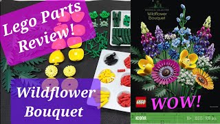 LEGO  BOTANICAL 2023 PARTS REVIEW! Wildflower Bouquet! Lego set #10313
