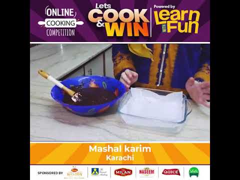 Mashal Karim | Class 9 | Chocolate-Chip Brownies- | Online Cooking Competition | Learn With Fun