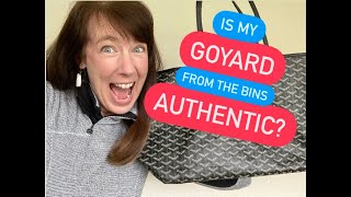 How To Authenticate a Luxury Goyard Tote Bag From Goodwill Thrift Store ~ Is It Real or Fake?