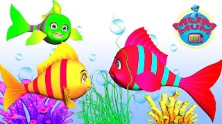 Three Little Fishes Song with Lyrics | Best Nursery Rhymes Video Songs for Kids | Mum Mum TV