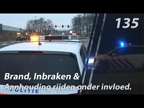 BRAND, inbraken en een aanhouding rijden onder invloed. POLITIE
