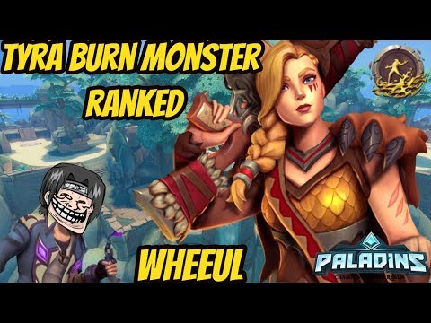 TYRA BEST BUILD! THIS DECK IS OP! | Paladins Ranked Tyra Burn Monster gameplay and Build