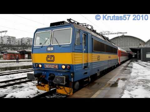 ČD 363.027+363.017 - IC572/571, Praha, 12.12.2010