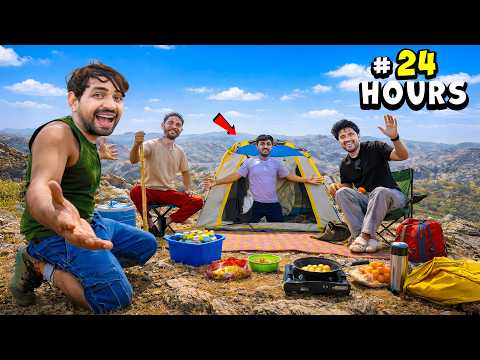 24 Hours Camping Challenge In Desert Forest | सूखे जंगल में पूरी रात 😱