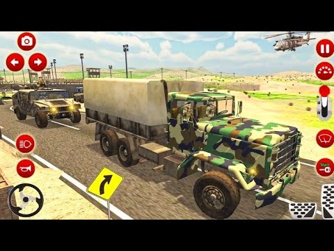 US Army Truck Driving 2023 Offroad Simulator - Military Transporter Driving - Android Gameplay #2
