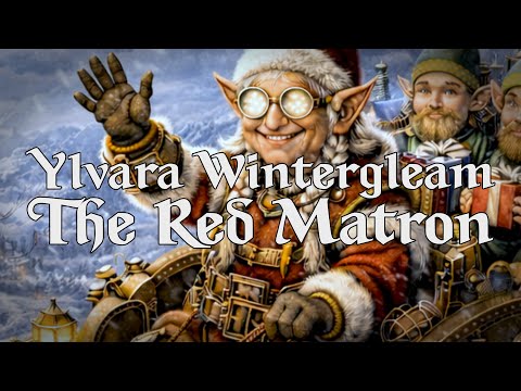 Ylvara Wintergleam – The Red Matron | D&D Gnomish Goddess of Toy Making, and Generosity (Homebrew)