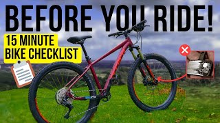 Don't Ride Yet! Quick Bike Maintenance Checklist | Get Trail Ready Again!