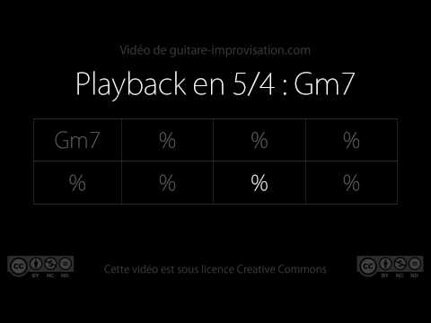 5/4 : Gm7 Backing Track (140bpm)