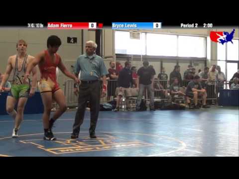 Adam Fierro vs. Bryce Lewis at 2013 Junior Nationals - FILA - FS
