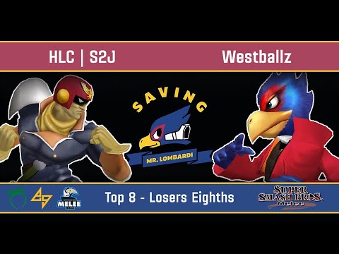 Saving Mr. Lombardi - HLC | S2J (Falcon) VS Westballz (Falco) - SSBM - Top 8 [Raw & Unpublished]