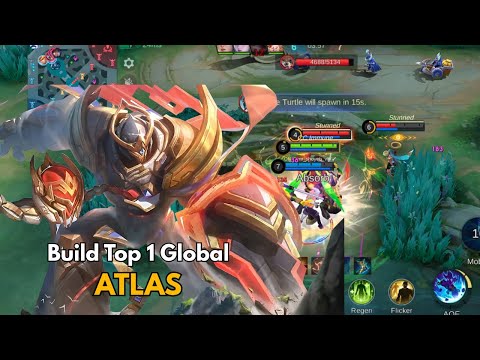 Atlas Super Annoying CC!! Non Stop Roam And Gank - Build Top 1 Global Atlas ~ MLBB