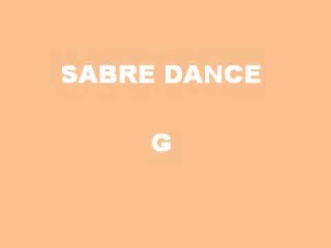 sabre dance backing track mick lee