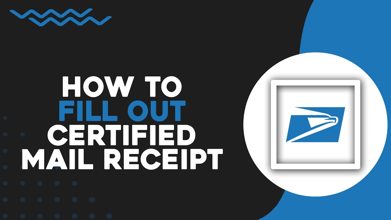 How To Fill Out USPS Certified Mail Receipt (Quick Tutorial)