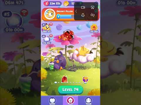 Angry Birds Dream Blast level 74 extremly hard