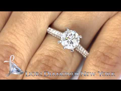 ER-0161 - 2.60 Carat G-VS2 Certified Natural Round Diamond Engagement Ring 18k White Gold