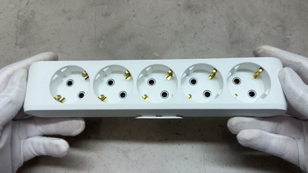 Колодка VIKO 5 гнезд с заземлением белая Multi-Let 90114500