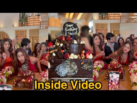 Shamita Shetty INSIDE VIDEO With Family & Friends | Cake Cutting | Birthday Bash
