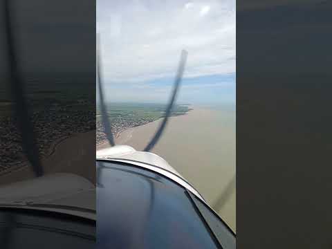 Sobrevoando o litoral de São Francisco de Itabapoana #viral #shorts #aviation #airplane