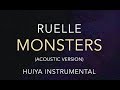 [Instrumental/karaoke] Ruelle - Monsters (Acoustic) [+Lyrics]