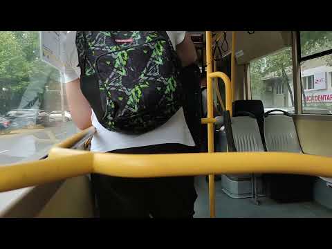 Pe Bd. 1 Mai - Str. Sibiu cu troleibuzul Irisbus Citelis 5305 (96A)