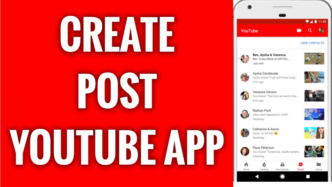 How To Create A Post On YouTube App YouTube Community Tab