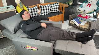 HAUSPROFI Schlafsofa klein,3 in 1 klappsofa Schlafsessel mit Bettfunktion Unboxing und Anleitung