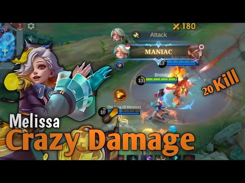 Melissa 20 Kills!? Craziest Damage Ever in Mobile Legends