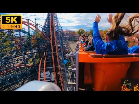 Back row point of view footage of Wicked Cyclone