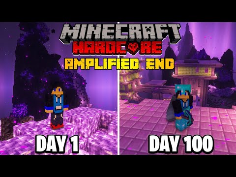 I Survived 100 Days in Amplified END ONLY world in Minecraft Hardcore (Hindi) #Episode1