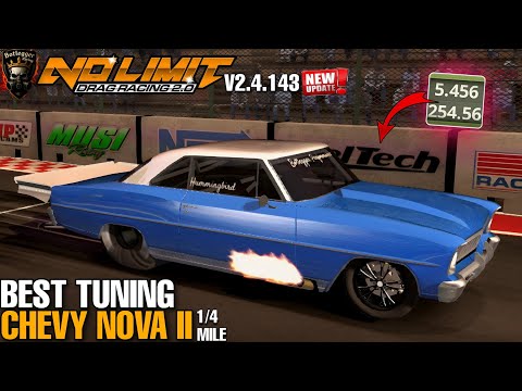 Latest Tune Chevy Nova II 5.4 second 1/4 mile no limit drag racing 2 V2.4.143