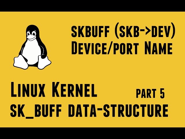 Linux Kernel skbuff data-structure - part5 - skbuff Device/port name