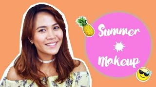 SUMMER MAKEUP for Combination to Oily Skin Type - Using Drugstore and Local Philippine Products