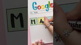 Simple and Beautiful Front Page Idea: Math 🌈 #shorts #halyncalligraphy #frontpage
