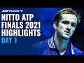 Medvedev vs Hurkacz & Zverev vs Berrettini | Nitto ATP Finals 2021 Highlights Day 1