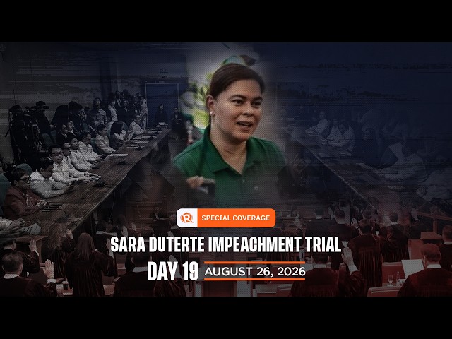 SPECIAL COVERAGE: Impeachment trial of Sara Duterte