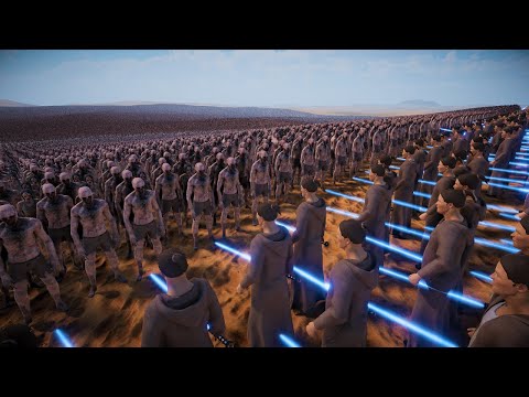 1 MILLION ZOMBIES VS 100.000 JEDI SOLDIERS | Ultimate Epic Battle Simulator 2 | UEBS 2